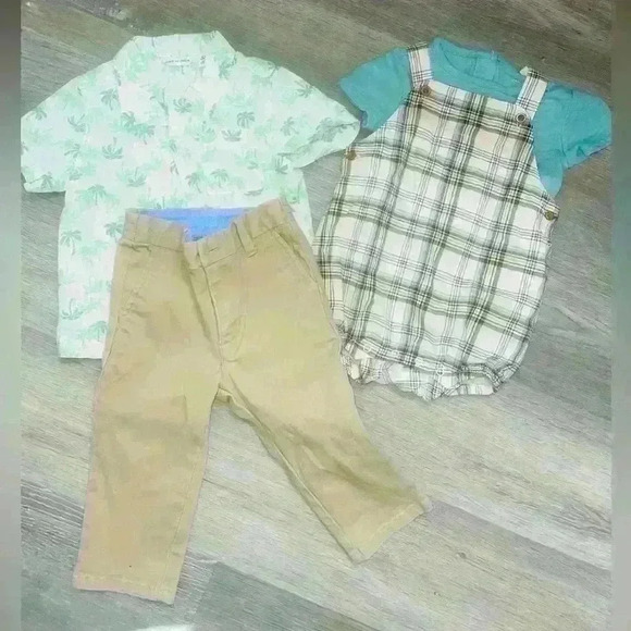 JANIE & JACK BABY BOY BUNDLE SIZE 6-12 months & 12-18 months like new condition - Picture 1 of 10